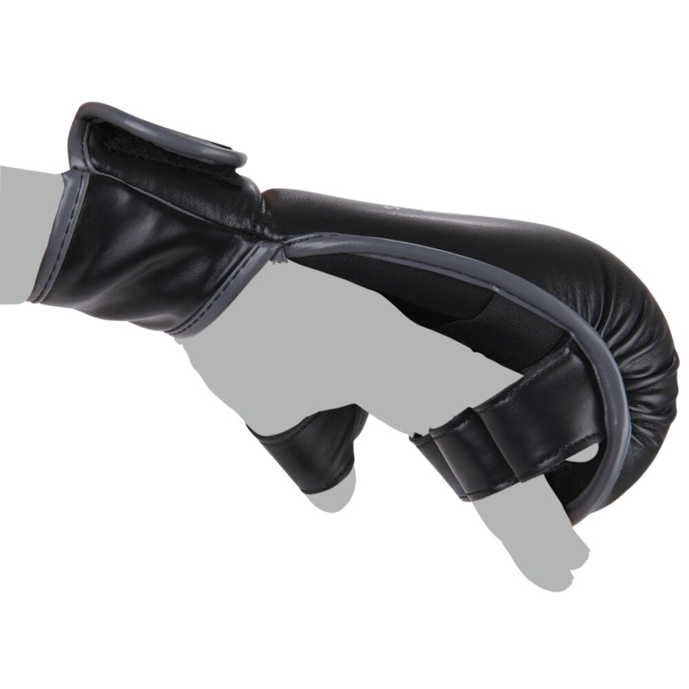 Mat Fighter Karate Ju-Jutsu Handschuhe schwarz grau XXS