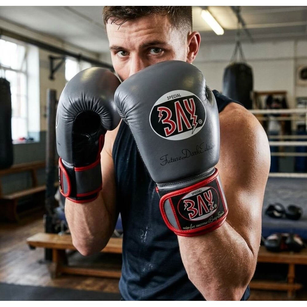 20 Jahre Jubel Angebot - Future Dark Edition Boxhandschuhe grau/schwarz 8 Unzen