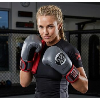 20 Jahre Jubel Angebot - Future Dark Edition Boxhandschuhe grau/schwarz 12 Unzen