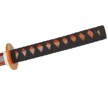 Bokken Katana mit gewickeltem Griff aus Holz 100 cm Holzschwert rote Eiche Seilgriff Griffband