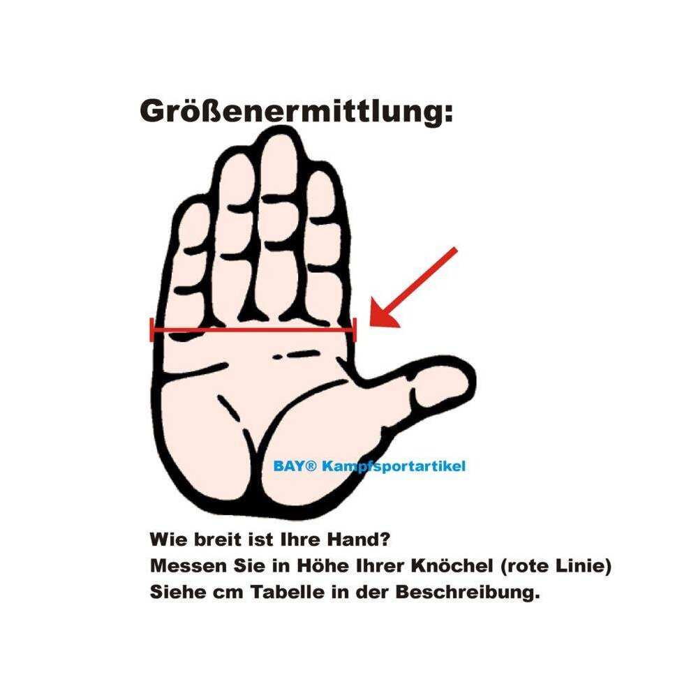 Set - Discount Leon Kinder Boxhandschuhe schwarz/rot 2 - 8 Unzen + Schlupfbandagen GRATIS 4 Unzen M