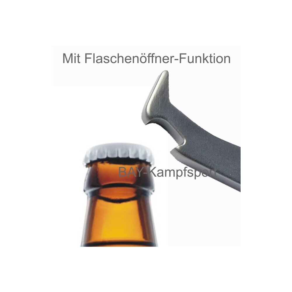 Flaschen&ouml;ffner High Kick Figur Kickboxen Schl&uuml;sselanh&auml;nger metallic rot