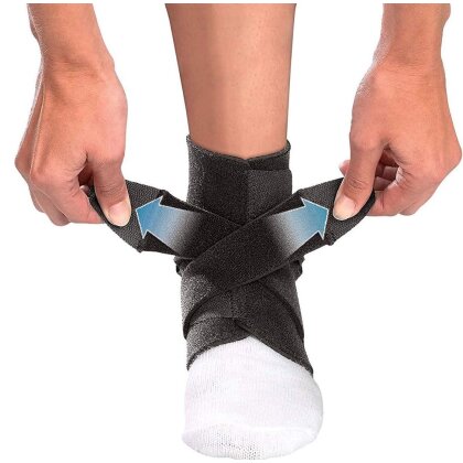 Wickel Neopren Fußbandage (Stück) mit Klettverschluss