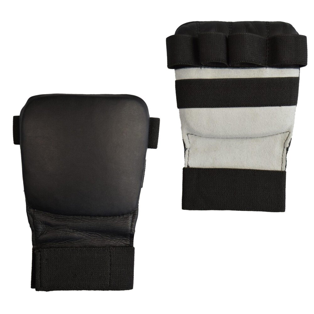 Wing Tsun Faustschutz Leder schwarz XL