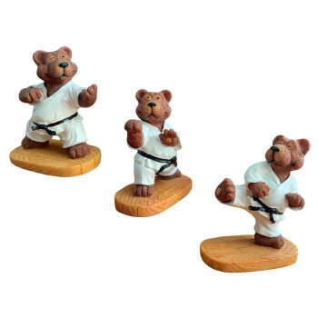 Budo Bären 3er Set – Dekofiguren Karate...