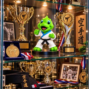 Karatzilla Budo Figur Drache auf Bodenplatte