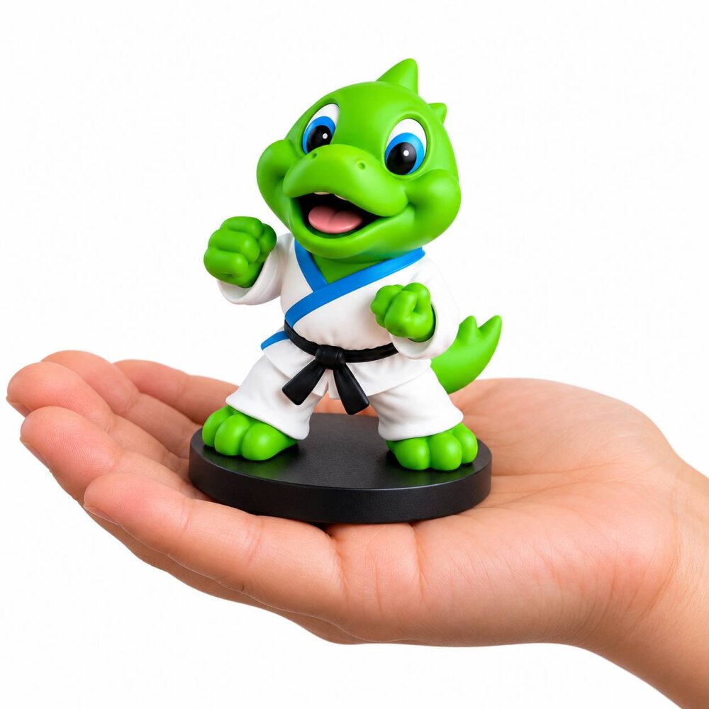 Karatzilla Budo Figur Drache auf Bodenplatte
