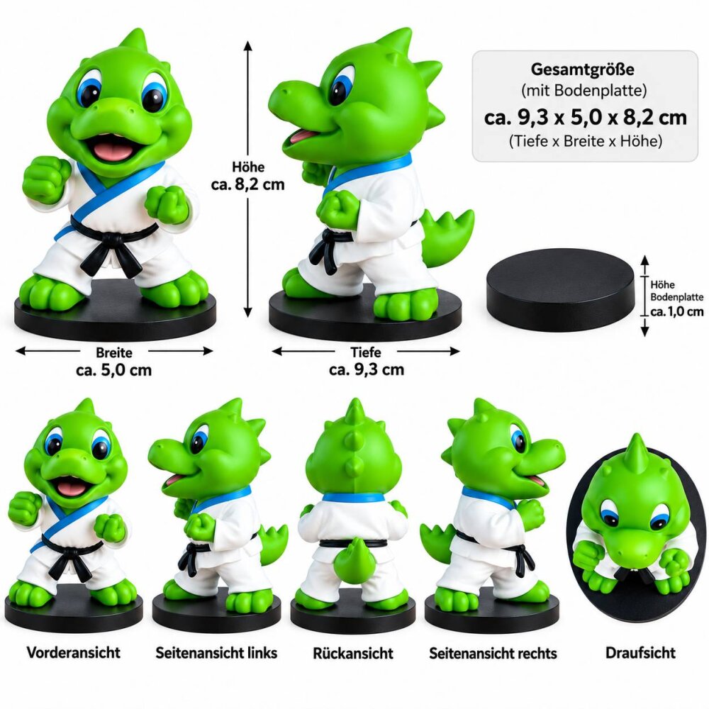 Karatzilla Budo Figur Drache auf Bodenplatte