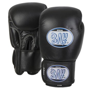 KO Fighter Vollkontakt Boxhandschuhe Leder schwarz 10 Unzen