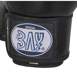 KO Fighter Vollkontakt Boxhandschuhe Leder schwarz 16 Unzen