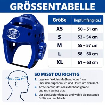 Kopfschutz KLS Lack PU Tauchlackiert DARK BLAU M
