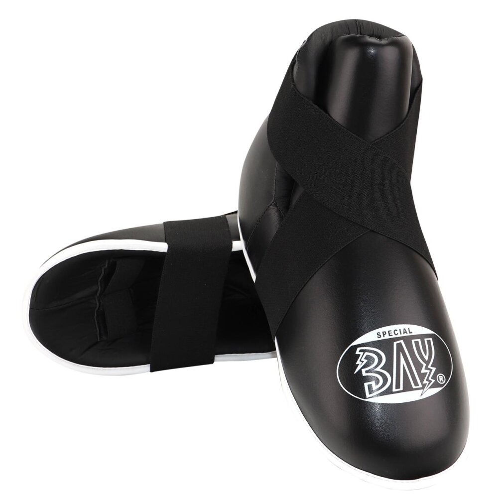 Superkick Fußschutz Kickboxen schwarz S
