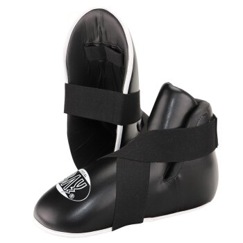 Superkick Fußschutz Kickboxen schwarz XL