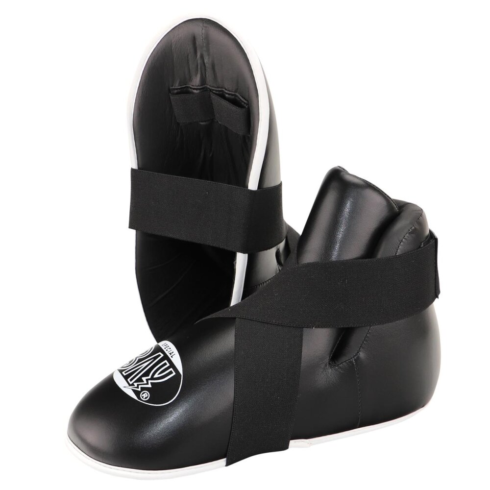 Superkick Fußschutz Kickboxen schwarz XL