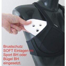 Schalen Quickly Inserted für Fix Brustschutz Soft Damen XS