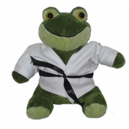 Frosch Greengo Teddy Pl&uuml;schtier Karate Taekwondo Kickboxen MMA Judo