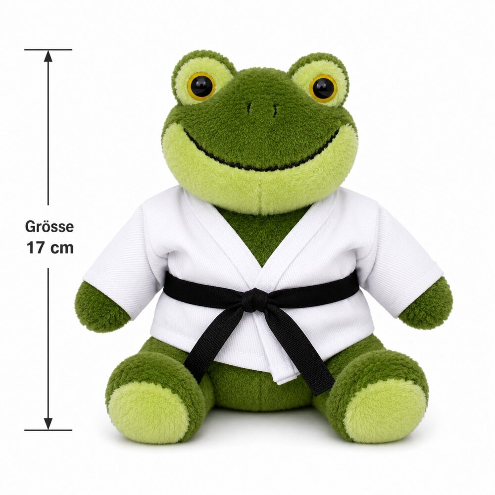 Frosch Greengo Teddy Plüschtier Karate Taekwondo Kickboxen MMA Judo