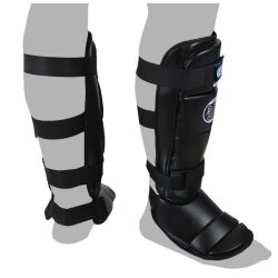 Spann- Schienbeinschutz Allround schwarz L