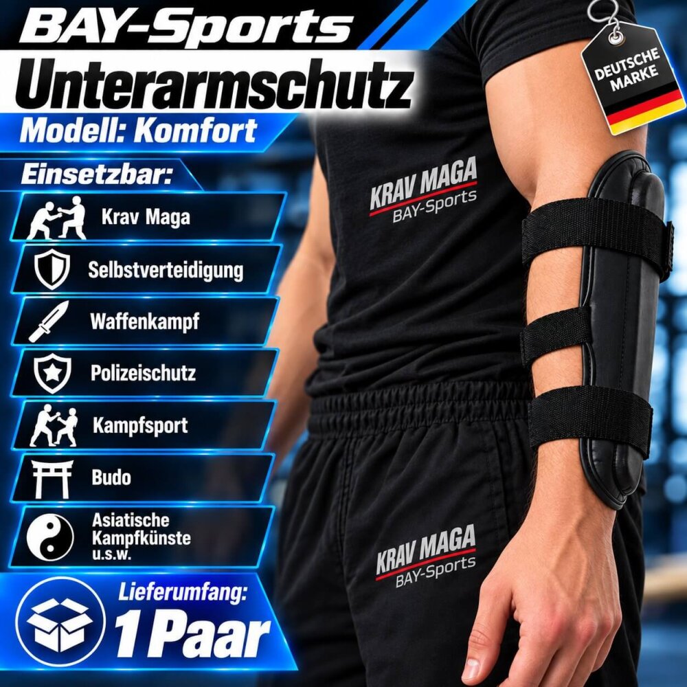 Unterarmschutz Komfort schwarz L