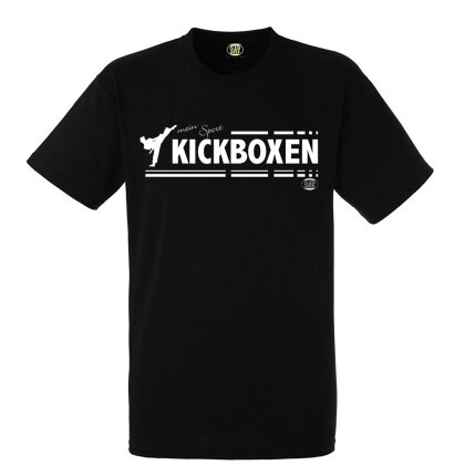 T-Shirt mein Sport Kickboxen Baumwolle schwarz M