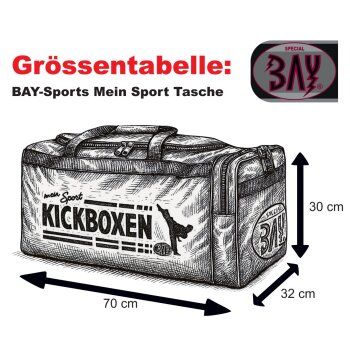 20 Jahre Jubel Rabatt - Sporttasche Kickboxen mein Sport schwarz 70 cm
