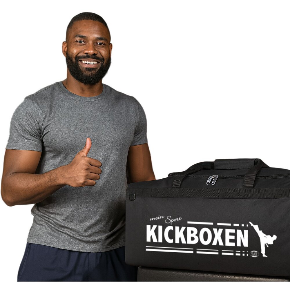 20 Jahre Jubel Rabatt - Sporttasche Kickboxen mein Sport schwarz 70 cm