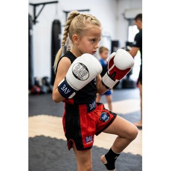 Future Boxhandschuhe weiß / rot, 8, 10 Unzen