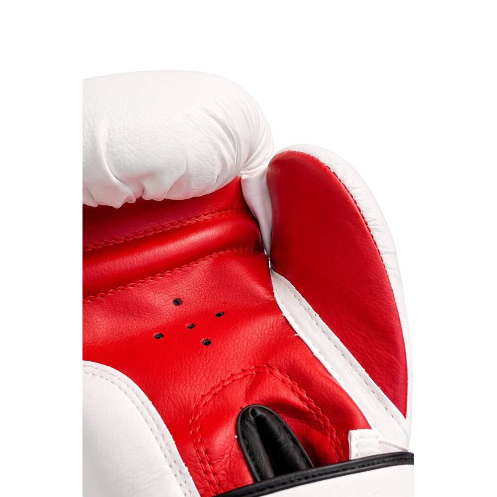 Future Boxhandschuhe weiß / rot, 8, 10 Unzen