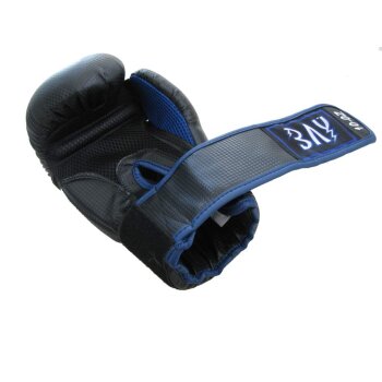 Fresh Mesh Boxhandschuhe schwarz/blau 10 Unzen