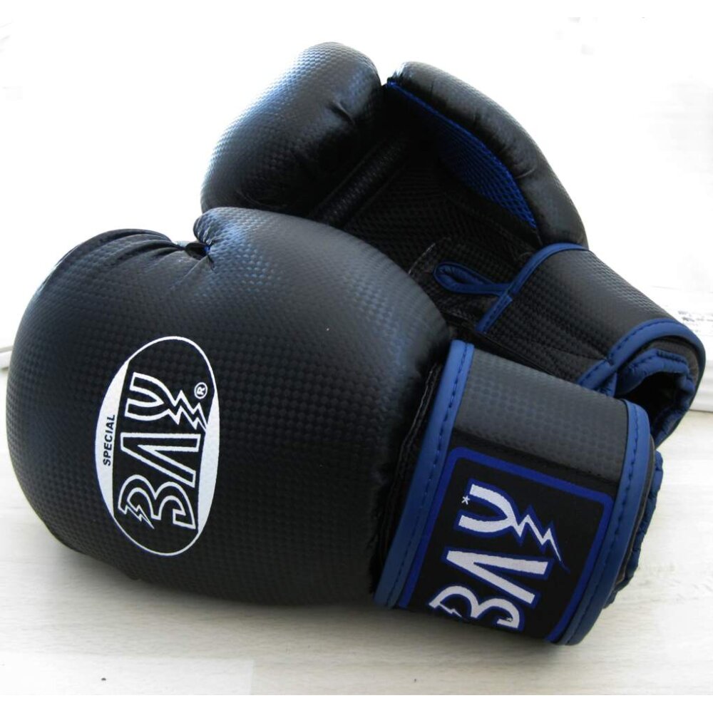 Fresh Mesh Boxhandschuhe schwarz/blau 10 Unzen