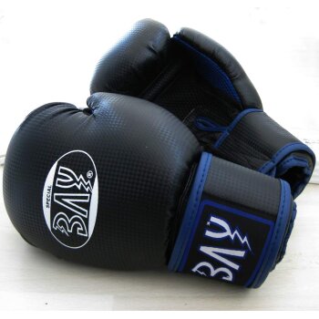 Fresh Mesh Boxhandschuhe schwarz/blau 12 Unzen