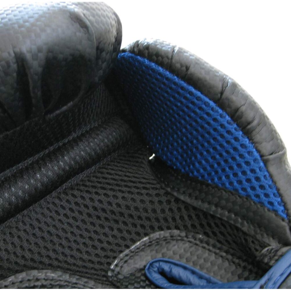Fresh Mesh Boxhandschuhe schwarz/blau 12 Unzen