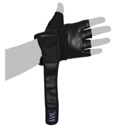 Orbit Sandsackhandschuhe Leder schwarz/schwarz S - XXL