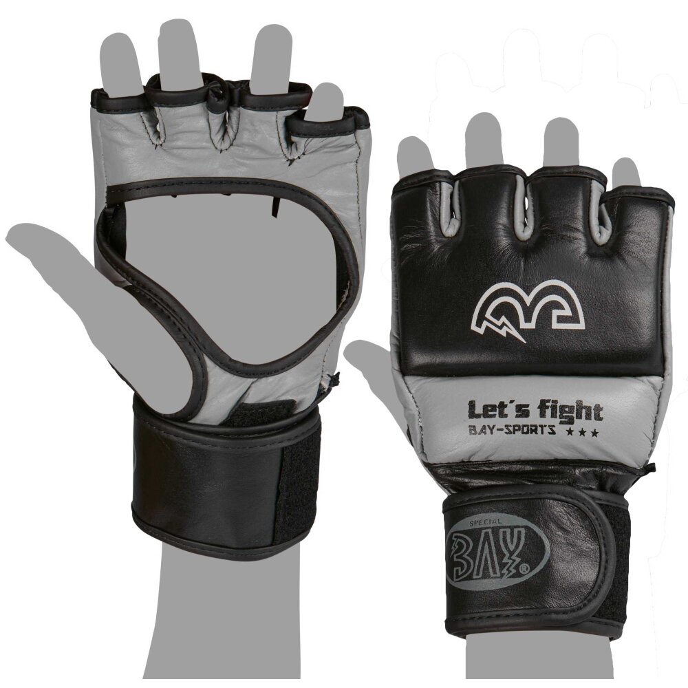 Full Guard MMA Handschuhe Krav Maga schwarz grau S