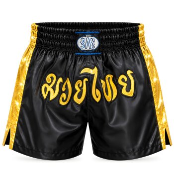 20 Jahre Jubel Angebot- Remy Thaiboxhose schwarz/gold...