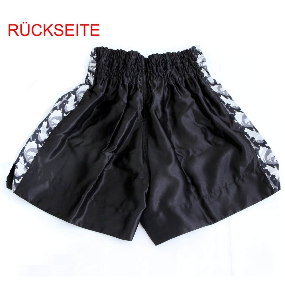 Remy Thaiboxhose schwarz / camouflage XXS