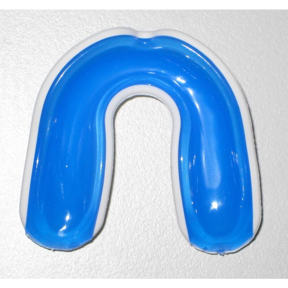 Zahnschutz Pro Line Gel 2 Stufig - weiss/blau Kinder Erwachsene