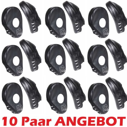 10 Paar ANGEBOT - Curved Medium Handpratzen krumm schwarz Paar