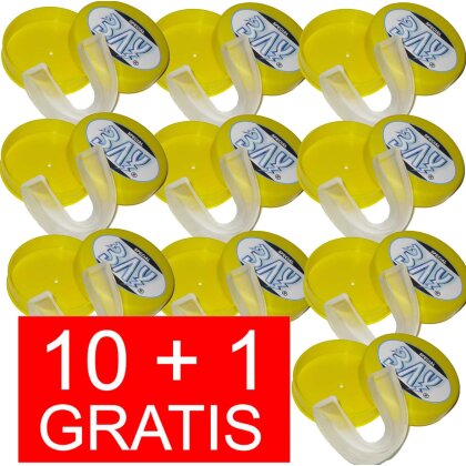 10 + 1 GRATIS Angebot (11 St&uuml;ck) Zahnschutz Yellowstyle - Erwachsene CE