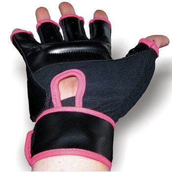 Sandsackhandschuhe Fit schwarz/pink XS