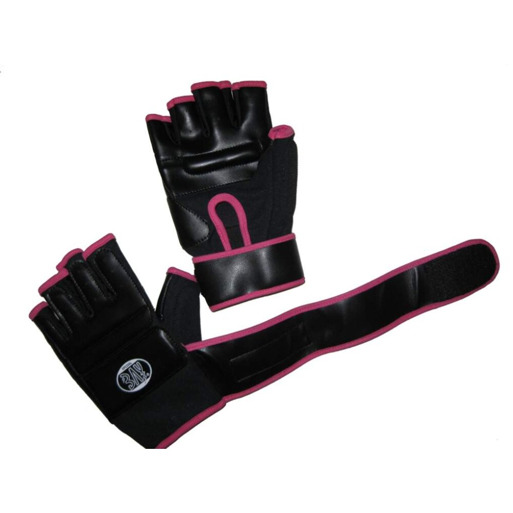 Sandsackhandschuhe Fit schwarz/pink L