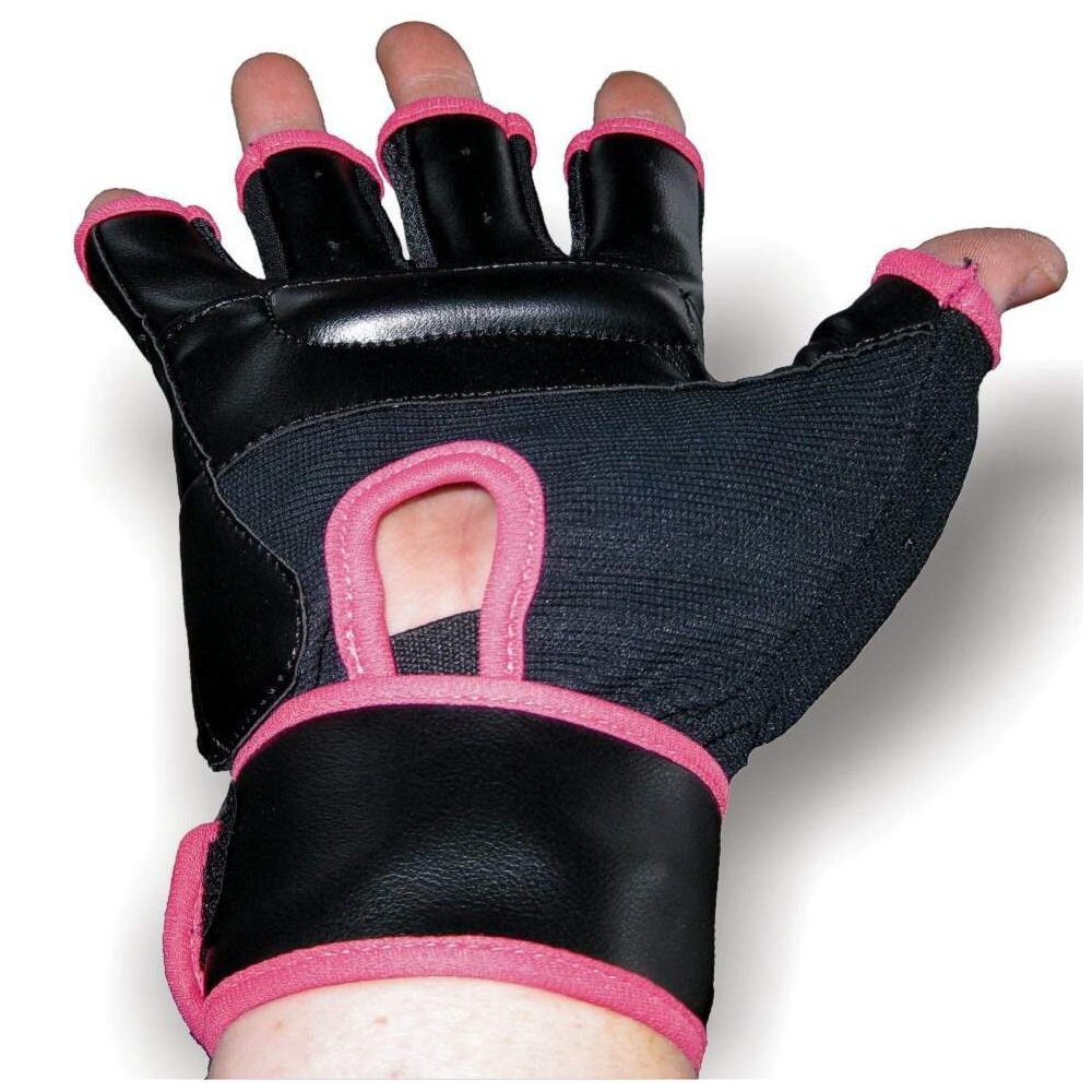 Sandsackhandschuhe Fit schwarz/pink L