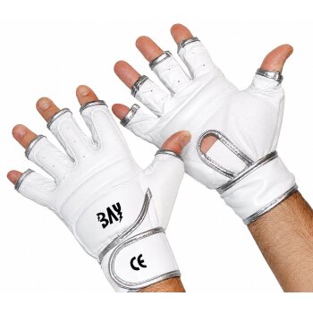 Fit Sandsackhandschuhe weiß/grau XS