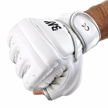 Fit Sandsackhandschuhe weiß/grau XS