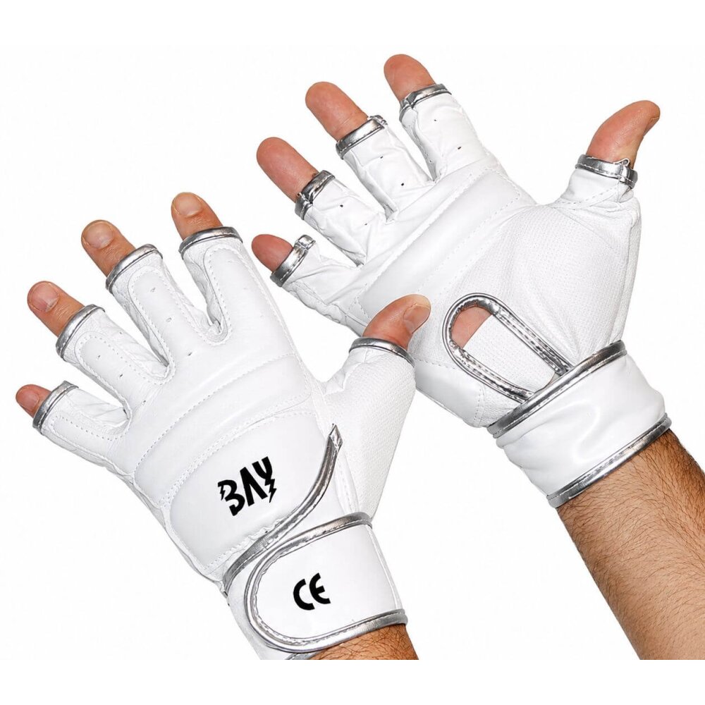 Fit Sandsackhandschuhe weiß/grau S