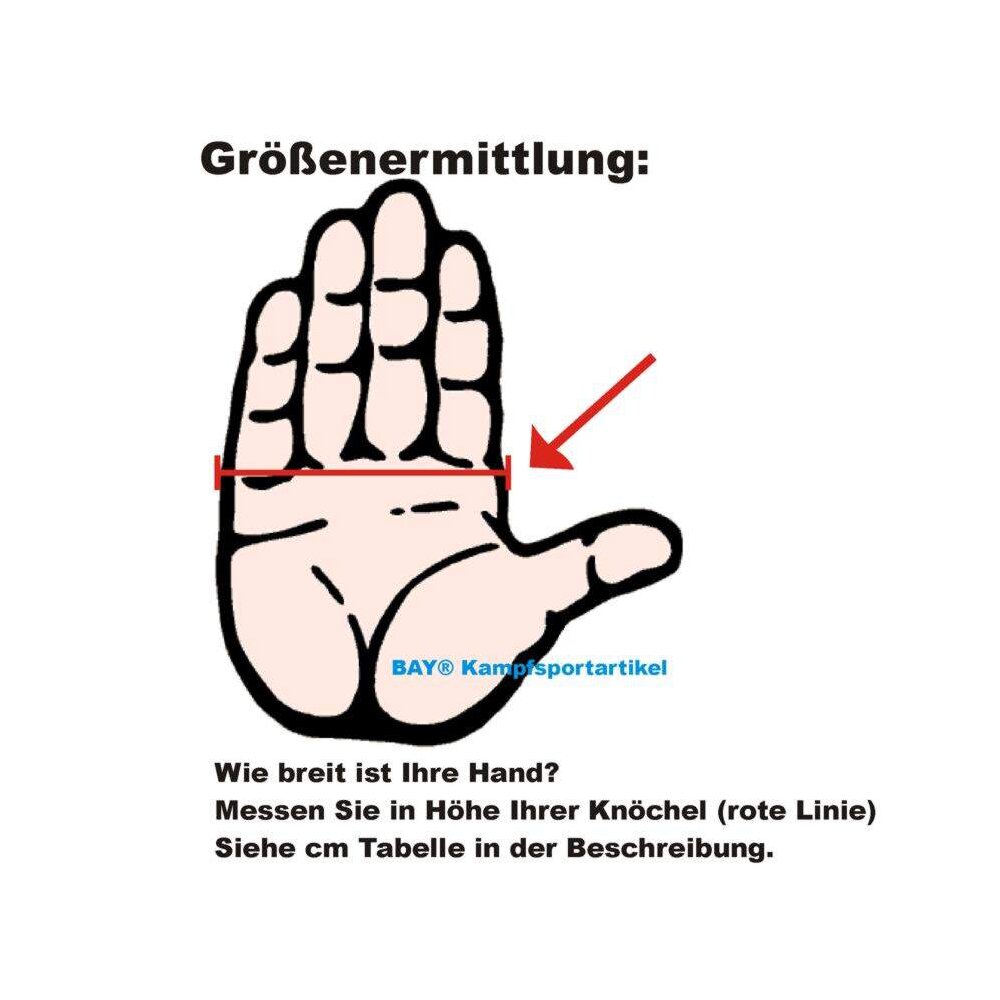 Fit Sandsackhandschuhe weiß/grau S