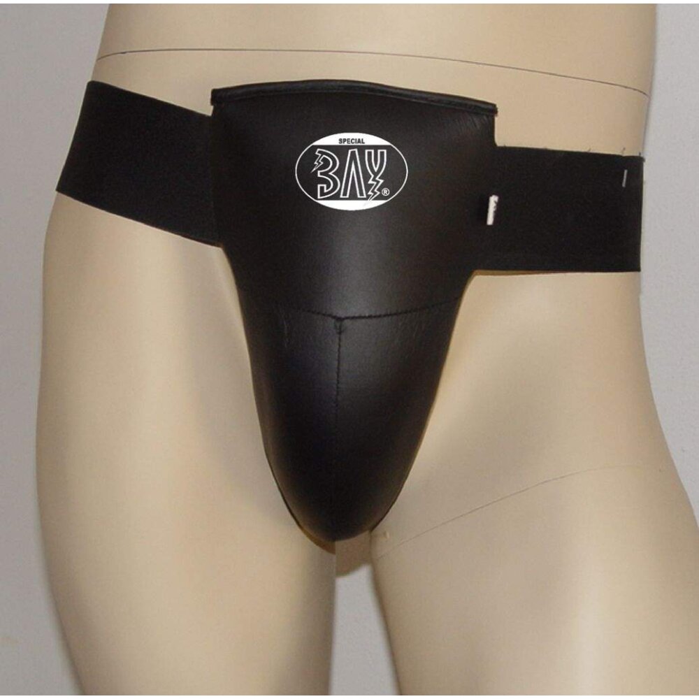 Tiefschutz Twin Herren Leder PU schwarz S