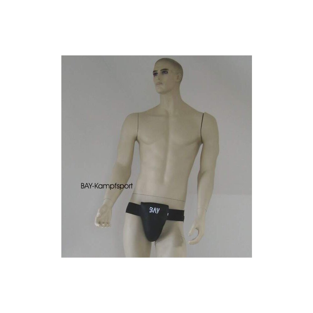 Tiefschutz Twin Herren Leder PU schwarz S