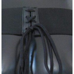 Tiefschutz PU Damen M&auml;dchen schwarz XL