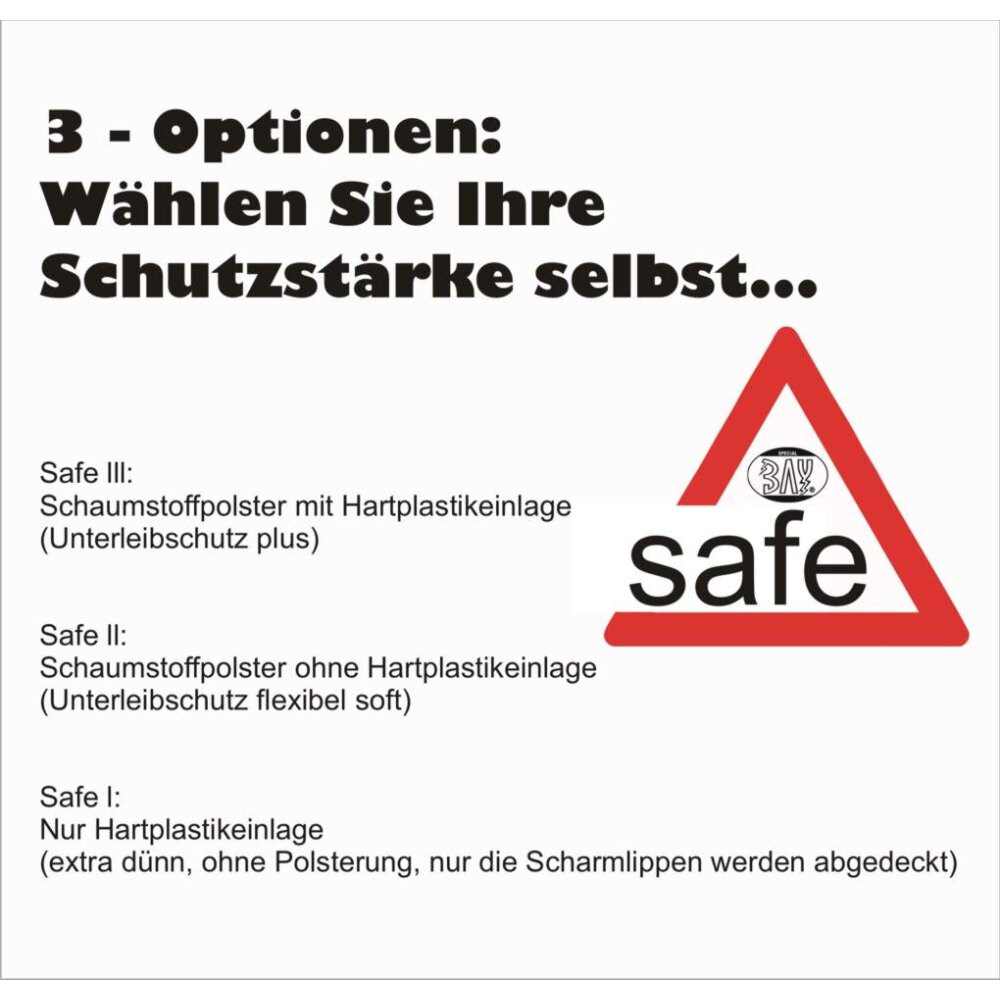 Tiefschutz 3-Option Soft für Damen & Mädchen-Weiß L